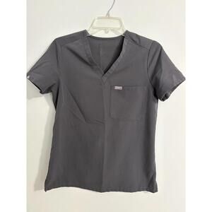 FIGS | Catarina One-Pocket Scrub Top | Dark Gray | Women’s XS